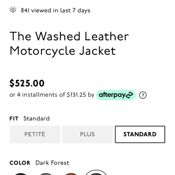 Madewell leather BIker jacket. Worn once. Amazing quality. Paid $550. - Picture 5 of 6